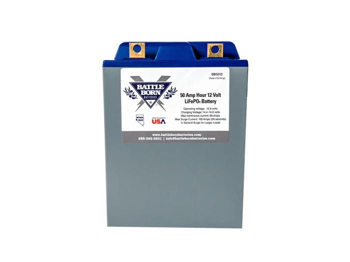 Battle Born Batteries Lithium Iron Phosphate 50 Ah 12V