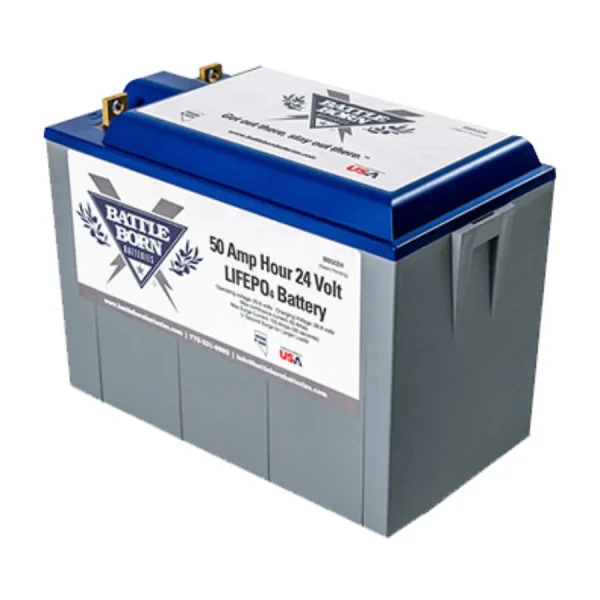Battle Born Lithium Iron Phosphate 50 Ah 24V Battery